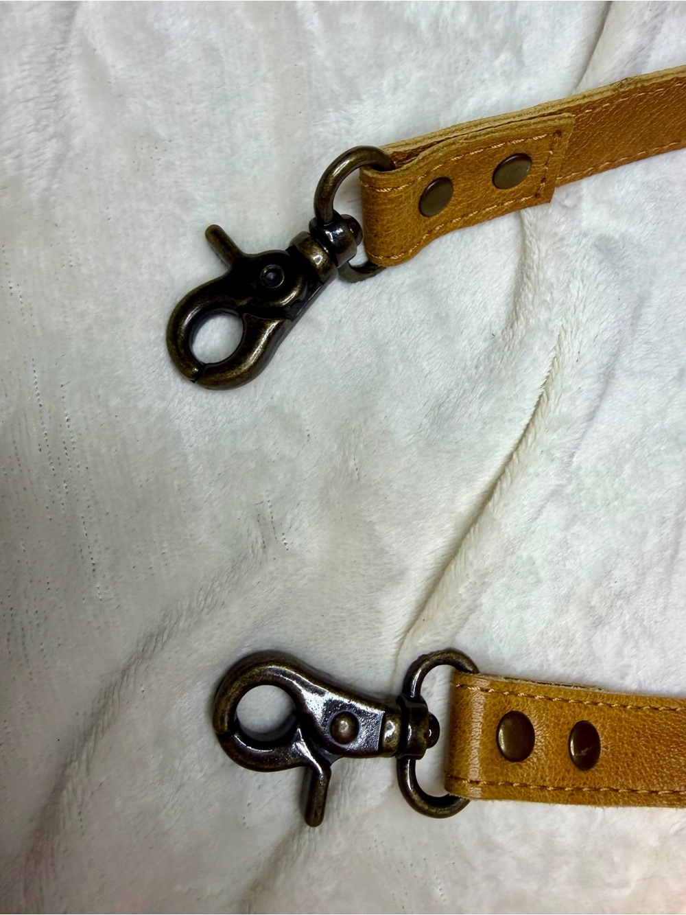 American Darling Mustard Brown Leather Adjustable Shoulder Strap - Picture 2 of 5
